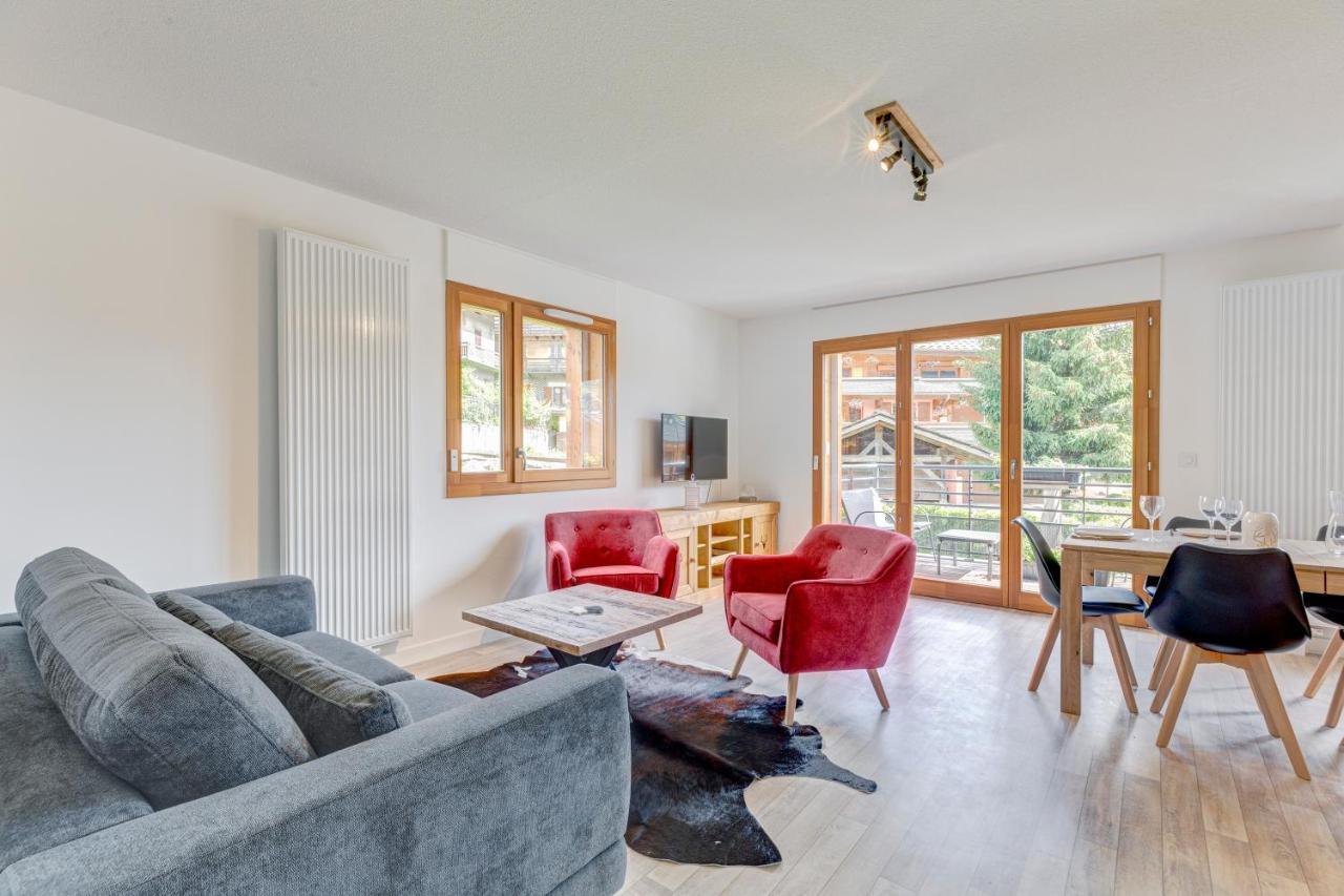 La Poudreuse - Duplex Avec Balcon Vue Montagne - Flumet Bagian luar foto