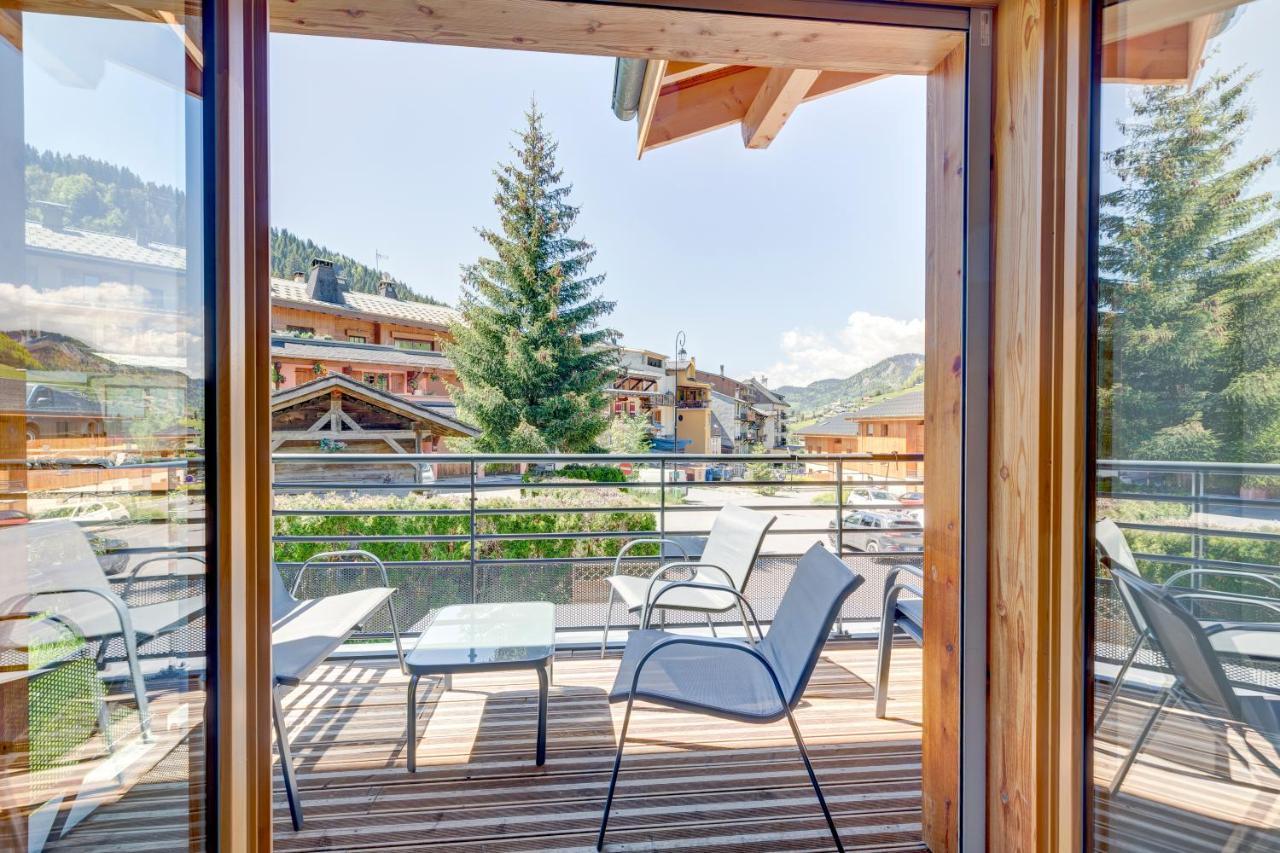 La Poudreuse - Duplex Avec Balcon Vue Montagne - Flumet Bagian luar foto