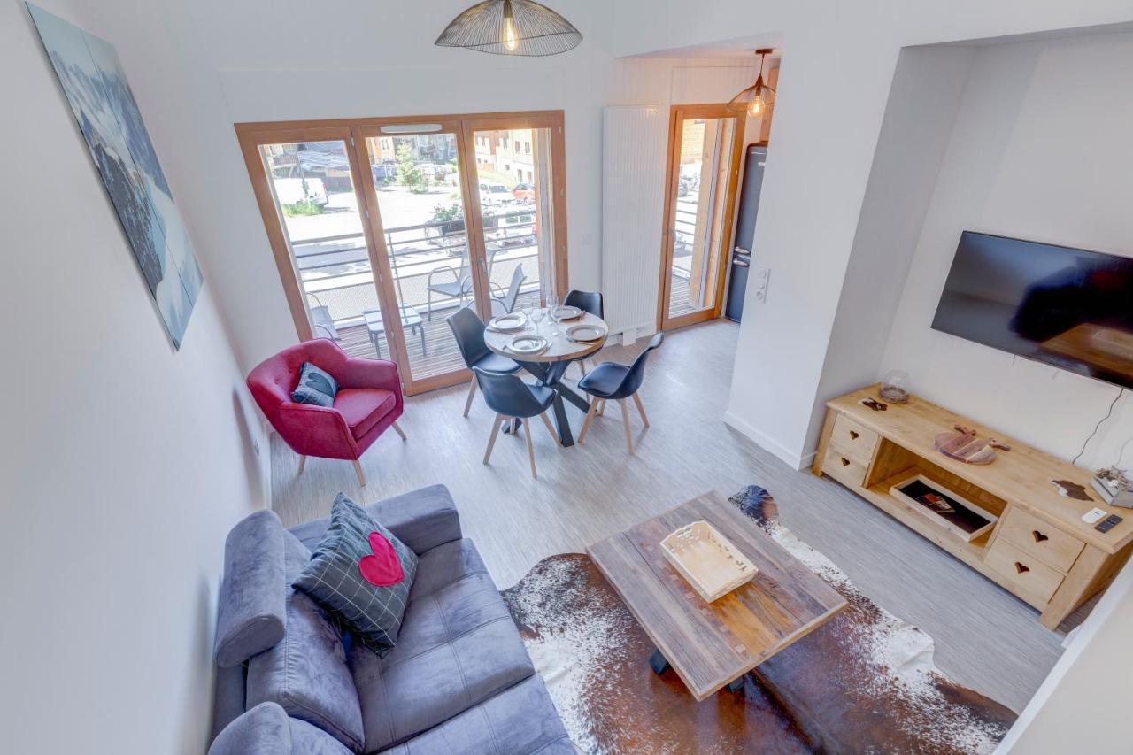 La Poudreuse - Duplex Avec Balcon Vue Montagne - Flumet Bagian luar foto